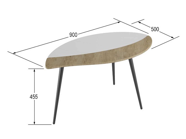 Журнальный стол Мебелик Лайм 007376 Фото № 3