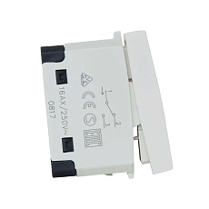 Переключатель LK Studio с двух мест 45х22,5мм (схема 6) 16 A, 250 B (белый) LK45 850204-1 1