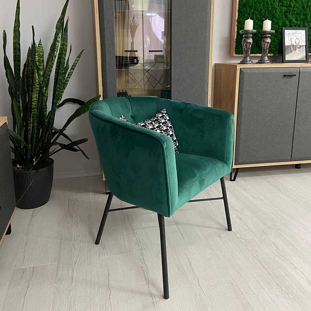 Кресло AksHome Almond зеленый, велюр 80889 Фото № 11