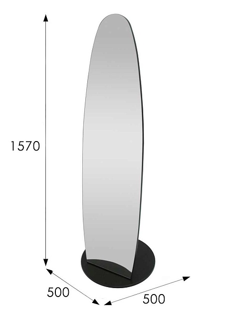 Зеркало напольное Мебелик Стелла 007629 изображение 3 Зеркало напольное Мебелик Стелла 007629 Фото № 3