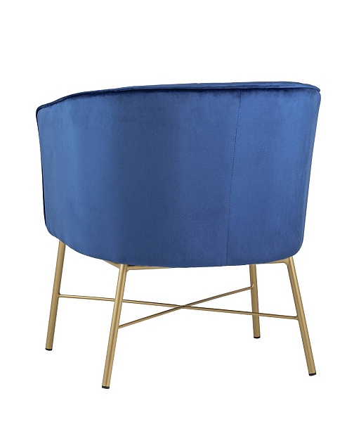 Кресло Stool Group Шале велюр синий FALETTE BLUE Фото № 5