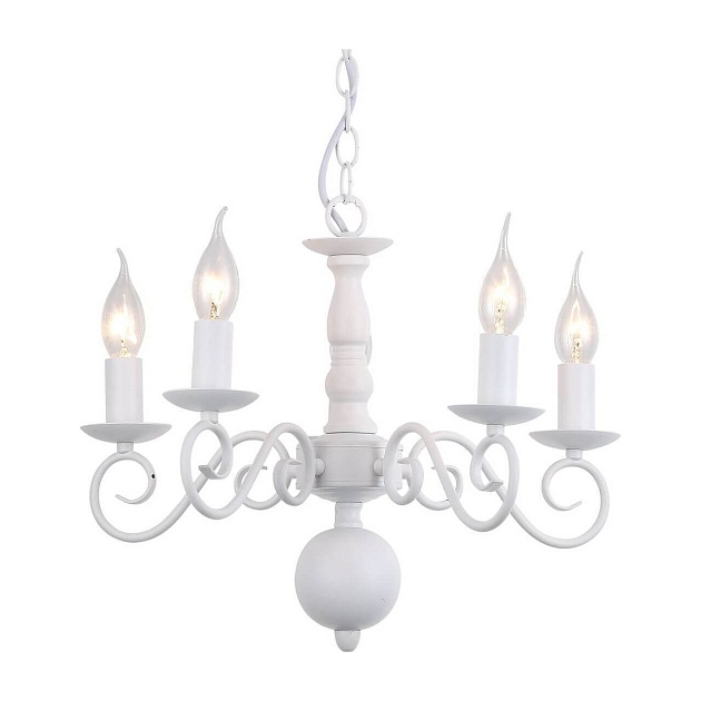 Подвесная люстра Arte Lamp A1129LM-5WH изображение 4 Подвесная люстра Arte Lamp A1129LM-5WH Фото № 4