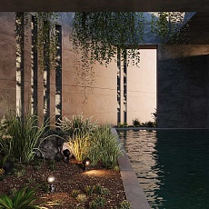 Ландшафтный светильник Maytoni Outdoor O495FL-L10B3K 1