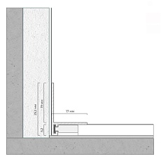 Теневой плинтус FerGipps белый ЛП 20 УТ000002541 2