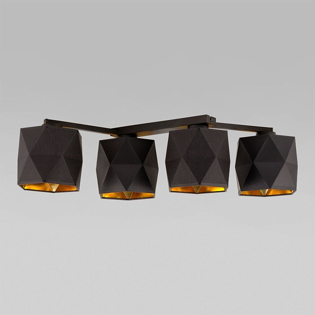 Потолочная люстра TK Lighting 1043 Siro Black Gold Фото № 1