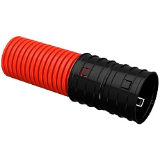 ELASTA Труба гофрированная двустенная жесткая ПНД d=125мм красная (6м) IEK EA-TG13-2-1-2-125-006-K04