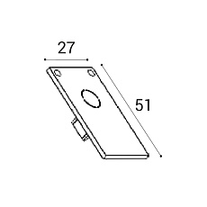 Заглушка Italline Atom IT012-5036 black 1