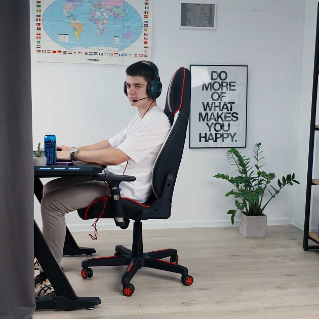 Игровое кресло AksHome Bolid черный, экокожа 80349 Фото № 15