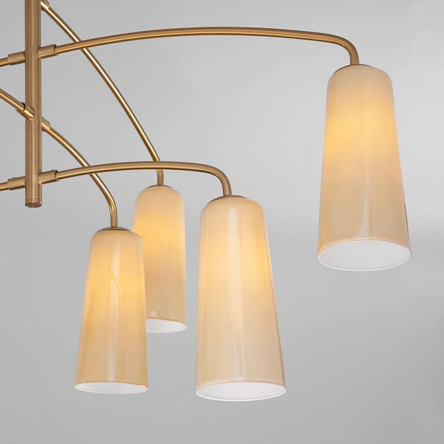 Подвесная люстра Eurosvet Omber 70137/8 латунь изображение 4 Подвесная люстра Eurosvet Omber 70137/8 латунь Фото № 4