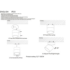 Светодиодный спот Crystal Lux CLT 130CW BL 1