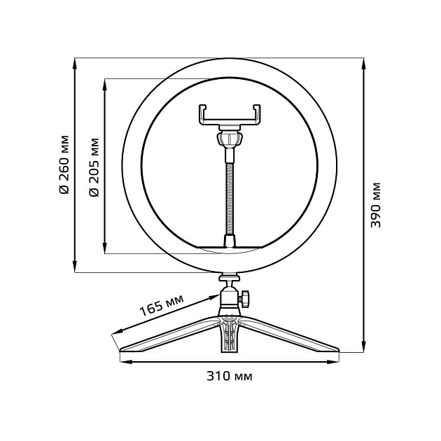 Кольцевой светодиодный светильник Gauss Ring Light RL002 изображение 2 Кольцевой светодиодный светильник Gauss Ring Light RL002 Фото № 2