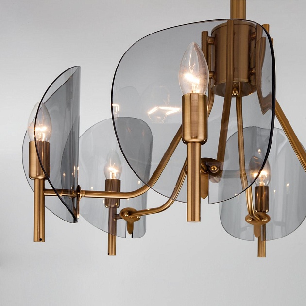 Потолочная люстра Eurosvet Rocco 60135/6 латунь Фото № 4