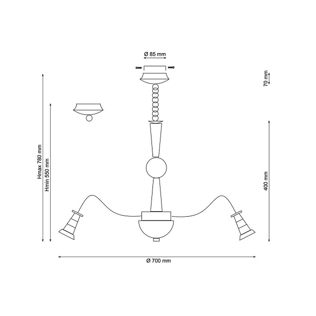 Подвесная люстра Lucia Tucci Natura 071.8 LED изображение 2 Подвесная люстра Lucia Tucci Natura 071.8 LED Фото № 2