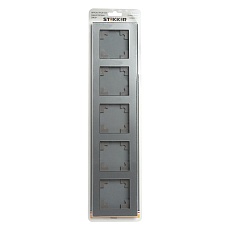Рамка 5-постовая Stekker Катрин серебро GFR00-7005-03 39639 1