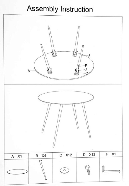 Кухонный стол Woodville Bianka 11629 изображение 2 Кухонный стол Woodville Bianka 11629 Фото № 2