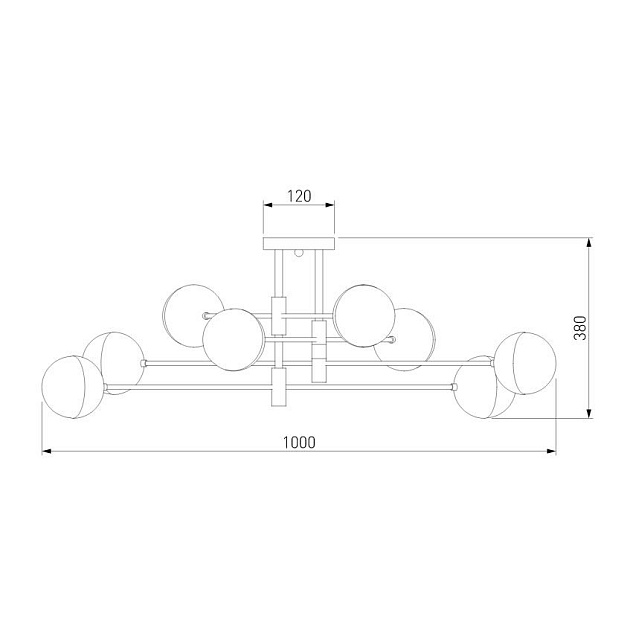 Потолочная люстра Eurosvet Nuvola 70129/8 хром Фото № 2