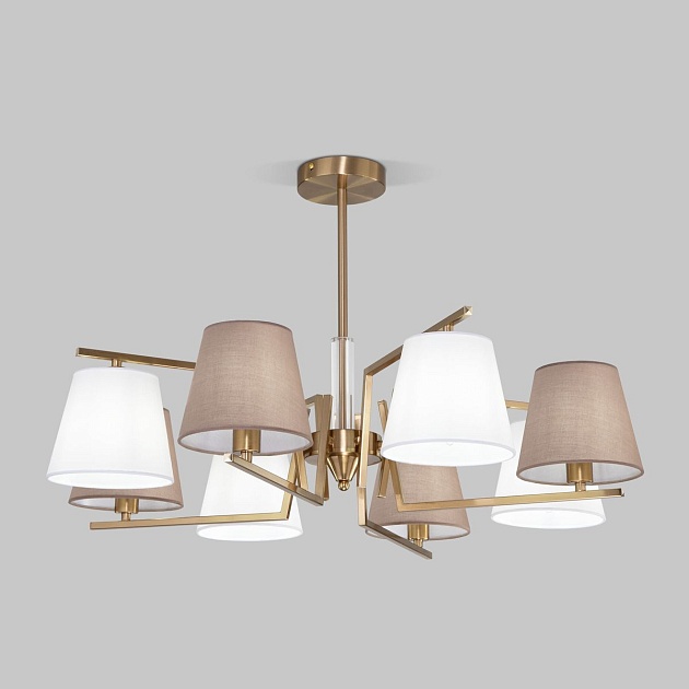 Потолочная люстра Eurosvet Ozark 60149/8 латунь изображение 1 Потолочная люстра Eurosvet Ozark 60149/8 латунь Фото № 1