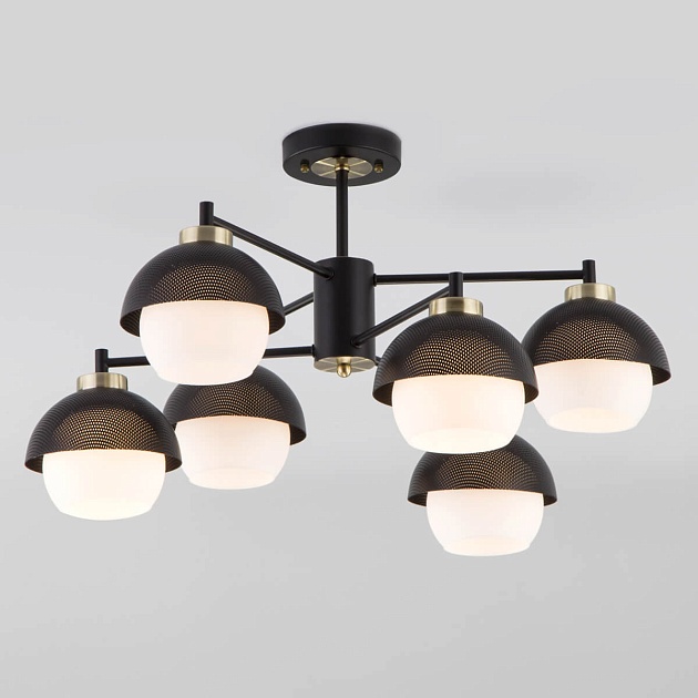 Потолочная люстра Eurosvet 70106/6 черный изображение 1 Потолочная люстра Eurosvet 70106/6 черный Фото № 1