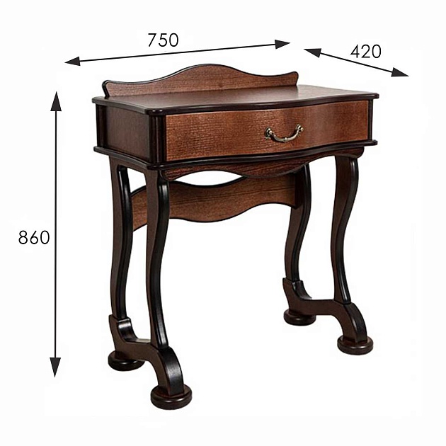 Консоль Мебелик Джульетта 008574 Фото № 3