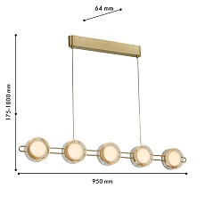Подвесная светодиодная люстра Favourite Yo-yo 4334-10P 1