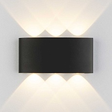 Уличный настенный светодиодный светильник Elektrostandard 1551 Techno Led черный a049671 3