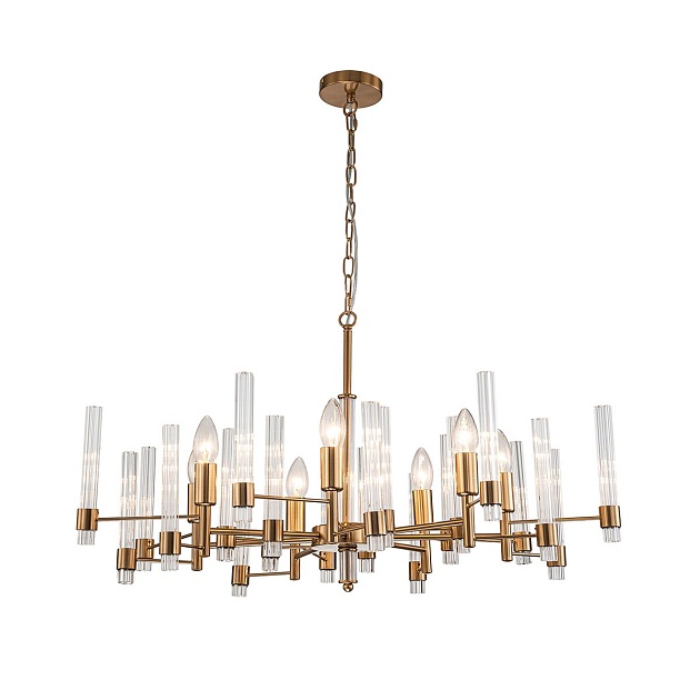 Подвесная люстра Indigo Favara 11040/7P Brass V000461 изображение 1 Подвесная люстра Indigo Favara 11040/7P Brass V000461 Фото № 1