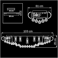 Потолочная люстра Osgona Monile 704212 2