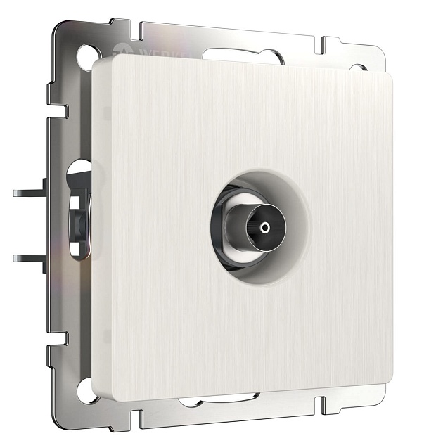 ТВ-розетка оконечная Werkel перламутровый рифленый W1183013 4690389161100 Фото № 1