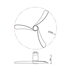 Люстра-вентилятор Mantra NEMO M 9046 3