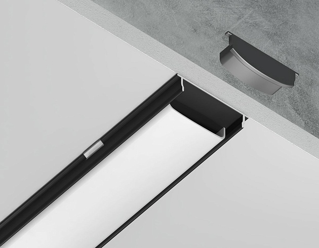 Профиль с рассеивателем Ambrella Illumination GP1600BK изображение 5 Профиль с рассеивателем Ambrella Illumination GP1600BK Фото № 5