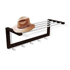 Настенная вешалка Sheffilton Альберо SHT-WH4 венге/алюм.мет 5166216002