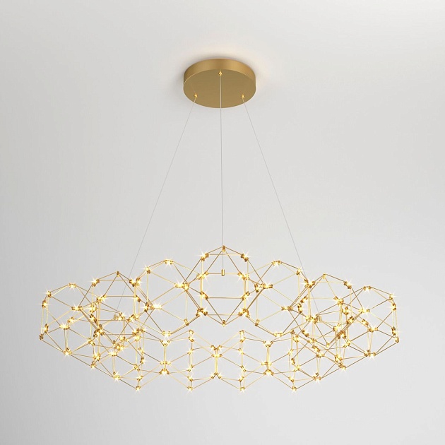 Подвесной светодиодный светильник Eurosvet Uma 90169/15 медь Фото № 1