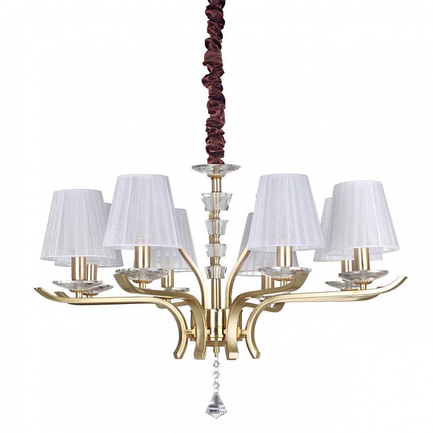 Подвесная люстра Ideal Lux Pegaso SP8 Ottone Satinato 197739 изображение 1 Подвесная люстра Ideal Lux Pegaso SP8 Ottone Satinato 197739 Фото № 1