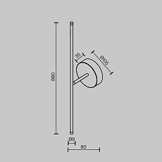 Бра Maytoni Technical C084WL-L12BS2.7K-1 5