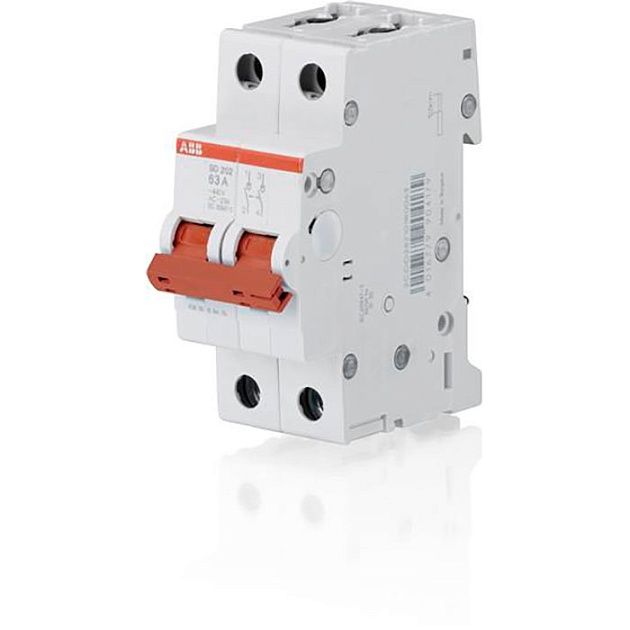 Рубильник 2пол. SD202/40 рычаг крас. 2CDD282101R0040 Фото № 1