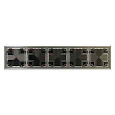 Рамка пластиковая Voltum S70 на 5 постов, (шелк) VLS100504 1