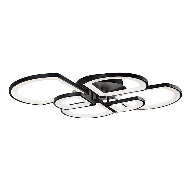 Потолочная светодиодная люстра iLedex River 6882/6 BK Фото № 1