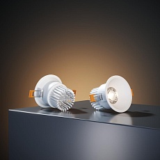Встраиваемый светодиодный светильник Elektrostandard Lin 15266/LED 7W 3000K WH белый a063925 5