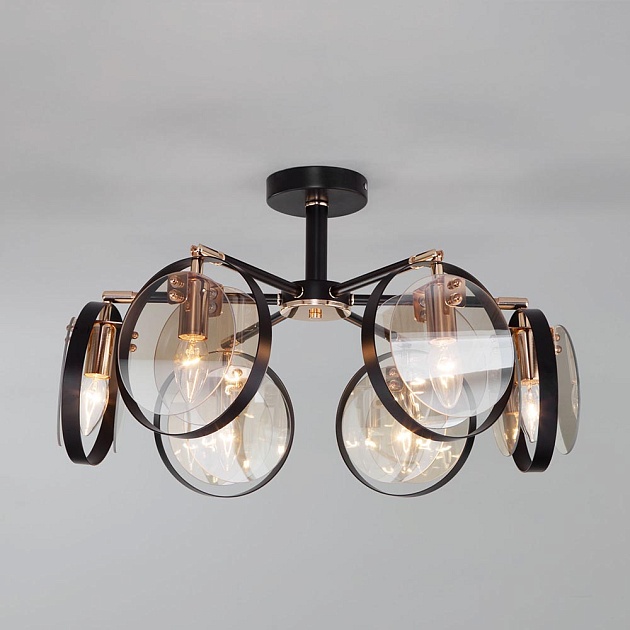 Потолочная люстра Eurosvet Gallo 70121/6 черный Фото № 6