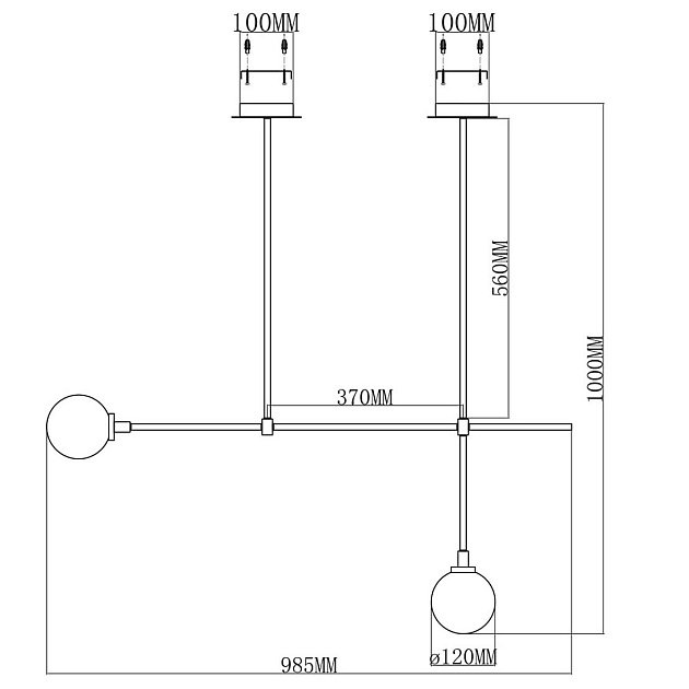 Подвесная люстра Moderli Lingdal V5092-2P Фото № 2