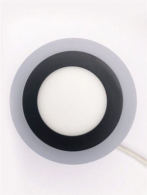 Настенно-потолочный светодиодный светильник Elvan NLS-500R-6/3-WW/NH-Bk Фото № 4