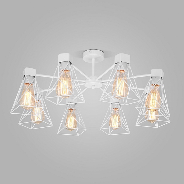 Потолочная люстра Eurosvet Trappola 70107/8 белый Фото № 1