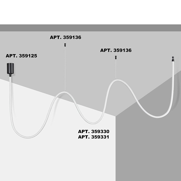 Подвесной светодиодный светильник Novotech Ramo Konst 359331 Фото № 6