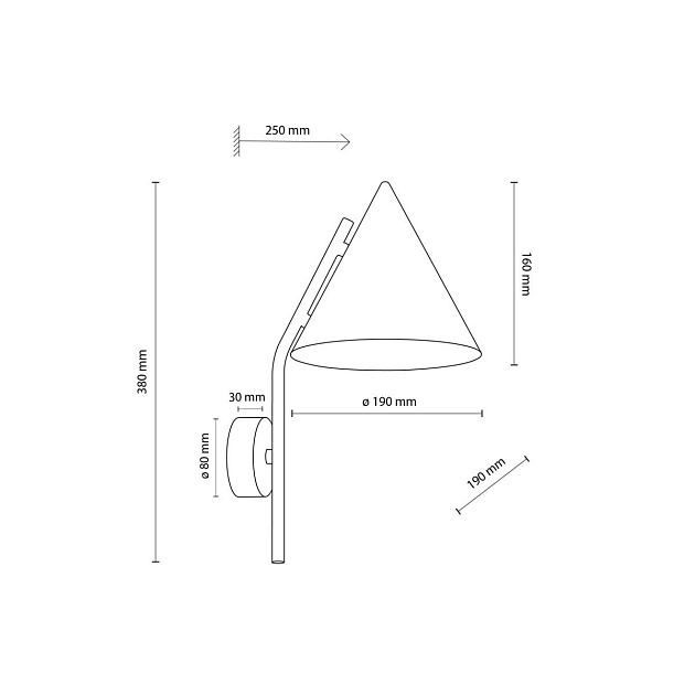 Настенный светильник TK Lighting CONO BEIGE a070965 Фото № 3