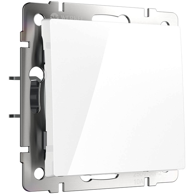 Выключатель одноклавишный Werkel белый W1110001 4690389154973 Фото № 1