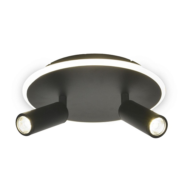 Потолочный светодиодный светильник Escada 20046SMA/02LED BK изображение 4 Потолочный светодиодный светильник Escada 20046SMA/02LED BK Фото № 4