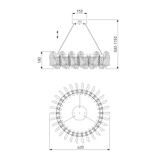 Подвесной светодиодный светильник Bogates Farfalla 90374/1 1