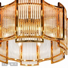 Подвесная люстра iLamp Tribeca MD0276-6A GOLD+CLEAR 3
