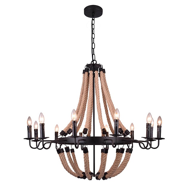 Подвесная люстра Arte Lamp Marsiglia A8956LM-12BK Фото № 1