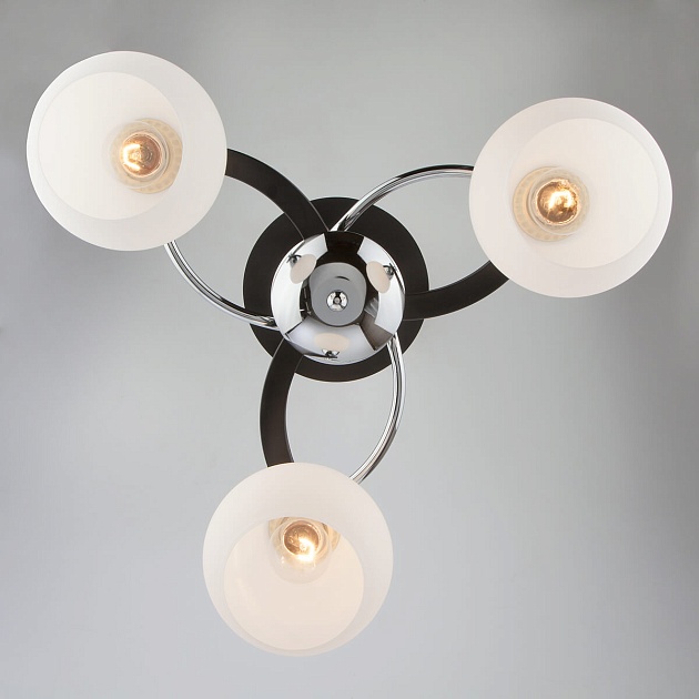 Потолочная люстра Eurosvet Larion 9654/3 хром/венге Фото № 3